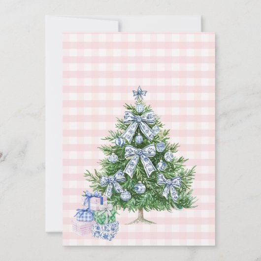 Invitation Chinoiserie Choses préférées En vichy Fête des Fêt (Dos)