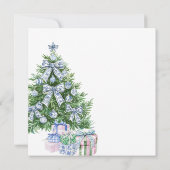 Invitation Chinoiserie Deck the Halls Fête des mariées de Noë (Dos)