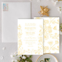 Chinoiserie d'or classique Mariage floral victorie