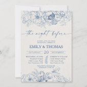 Invitation Chinoiserie Florale La Nuit Avant (Devant)