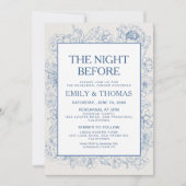 Invitation Chinoiserie Florale La Nuit Avant (Devant)