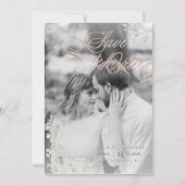 Invitation Chinoiserie Florale Printemps Enregistrer La Date (Devant)