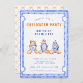 Invitation Chinoiserie Ginger Jar Halloween (Devant / Derrière)