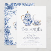 Invitation Chinoiserie Le temps de la fête de la Fête des mar (Devant / Derrière)