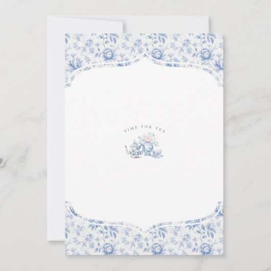 Invitation Chinoiserie Lemon Tea Party Voudrait Maman Plutôt (Dos)