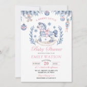 Invitation Chinoiserie Merry Little Baby shower (Devant)
