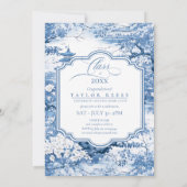 Invitation Chinoiserie Modèle photo de graduation ID1098 (Dos)