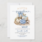 Invitation Chinoiserie Petit Baby shower Citrouille (Devant)