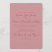 Invitation Chinoiserie Pink Floral Wedding (Devant)