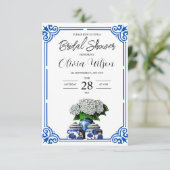 Invitation Chinoiserie Pot à gingembre & Hydrangea (Debout devant)