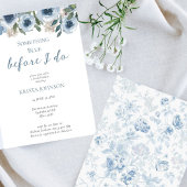 Invitation Chinoiserie Quelque chose de bleu Fête des mariées