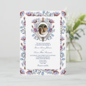 Invitation Chinoiserie romantique Mariage photo (Debout devant)