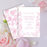 Chinoiserie rose Victorian Post Mariage Brunch