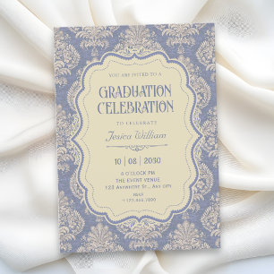 Invitation chinoiserie royale vintage pour la remise des dipl