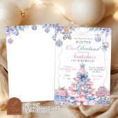 Invitation Chinoiserie Winter Onederland Coquette Anniversair