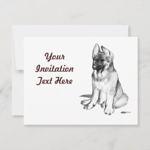 Invitation Chiot berger allemand