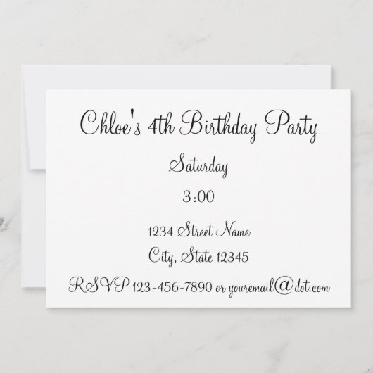 Invitation Chiot dans l'invitation d'anniversaire de (Dos)