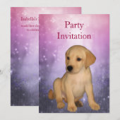 Invitation chiot Labrador au parc (Devant / Derrière)