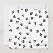 Invitation Chiot mignon avec os (Dos)