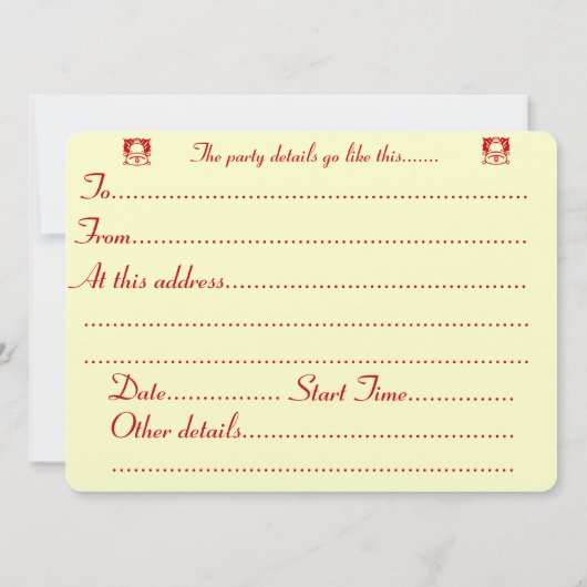 Invitation chiot noir et brun mignon vêtu pour noël (Dos)