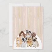 Invitation Chiots Beige Oh Baby (Dos)