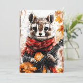 Invitation Chipmunk Guitare (Debout devant)