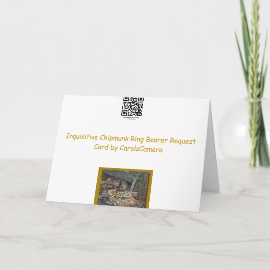 Invitation Chipmunk in Woods (Dos)