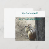 Invitation Chipmunk Midland Ontario (Devant / Derrière)