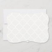 Invitation chique chic de Fête de la mariée en (Dos)