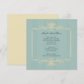Invitation chique de Fête de la mariée de future (Devant / Derrière)