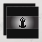 Invitation chique de yoga (Devant / Derrière)