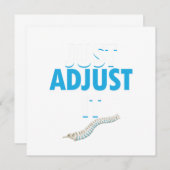 Invitation Chiropraticien Drôle Ajustez-le Simplement Médecin (Devant / Derrière)