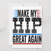 Invitation Chirurgie de hanche (Dos)