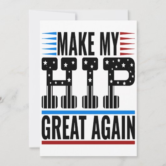 Invitation Chirurgie de hanche (Dos)