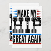 Invitation Chirurgie de hanche (Devant / Derrière)