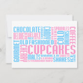 Invitation chitChat de cupcak (Devant)