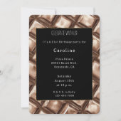 Invitation Chocolat Barre de Bonbons Anniversaire (Devant)