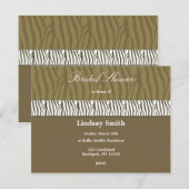 Invitation Chocolat Brown douche nuptiale (Devant / Derrière)