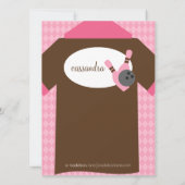 Invitation Chocolat Brown & rose Rejoignez le Team Bowling Pa (Dos)