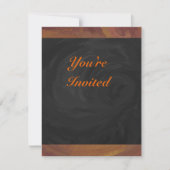 Invitation Chocolat Carmel Swirl (Devant)