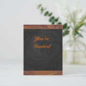 Invitation Chocolat Carmel Swirl (Debout devant)