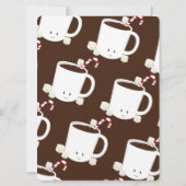 Invitation Chocolat chaud Coco chaud Brown Noël rouge (Dos)