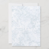 Invitation Chocolat Chaud Et Cookies Fête de Noël Bleu (Dos)