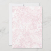 Invitation Chocolat Chaud Et Cookies Fête De Noël Rose (Dos)