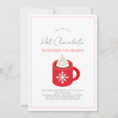 Invitation Chocolat chaud/Fête du cacao Red Mug (Devant)