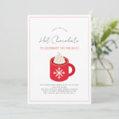 Invitation Chocolat chaud/Fête du cacao Red Mug (Debout devant)