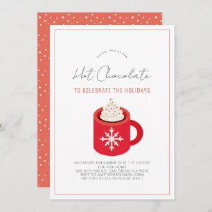 Invitation Chocolat chaud/Fête du cacao Red Mug