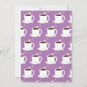 Invitation Chocolat chaud Lavande de cacao chaud fête de Noël (Dos)