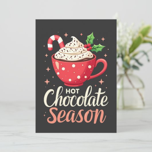 Invitation Chocolat chaud saison Amateurs de Noël (Debout devant)
