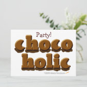 Invitation Chocolat Chocoholic (Debout devant)